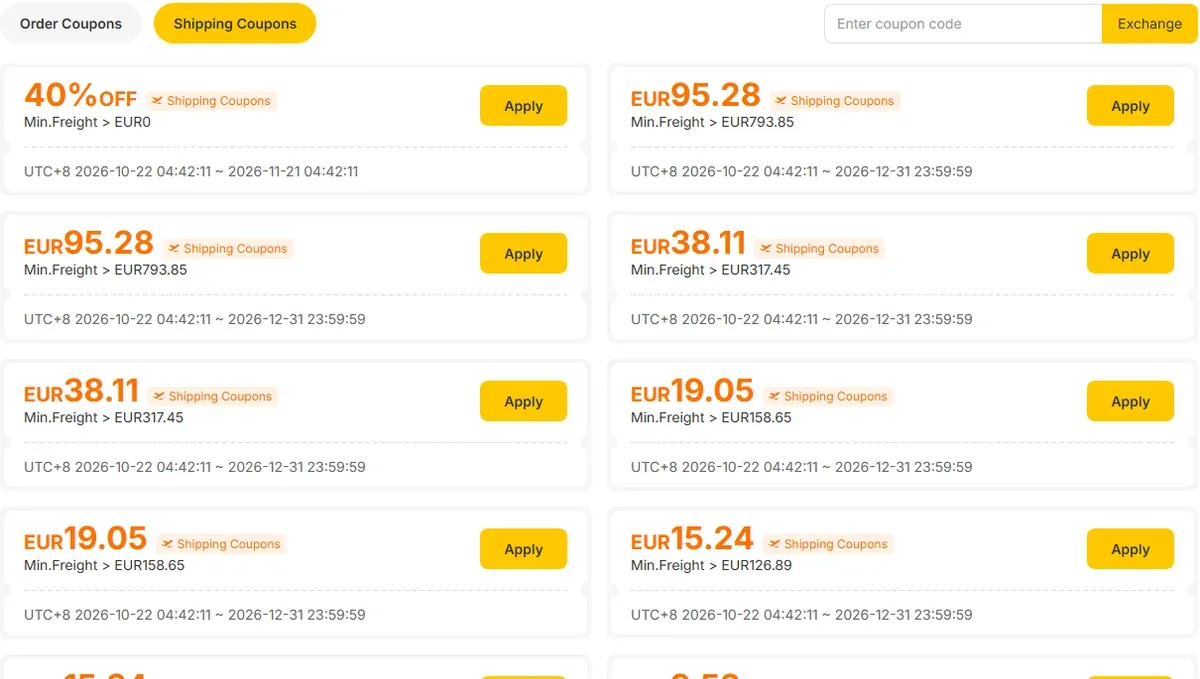Купоните за доставка в нов акаунт в LitBuy: -40% без минимална сума и купоните от пакета за $500